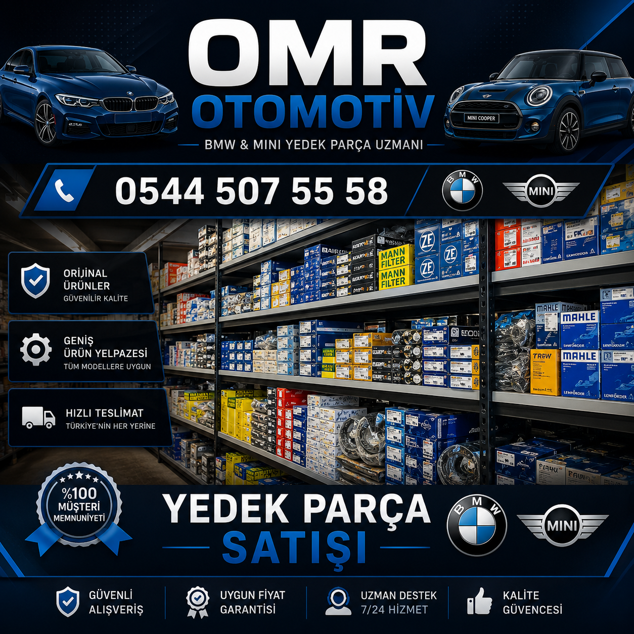 Rize BMW Yedek Parça Satışı ve Servisi